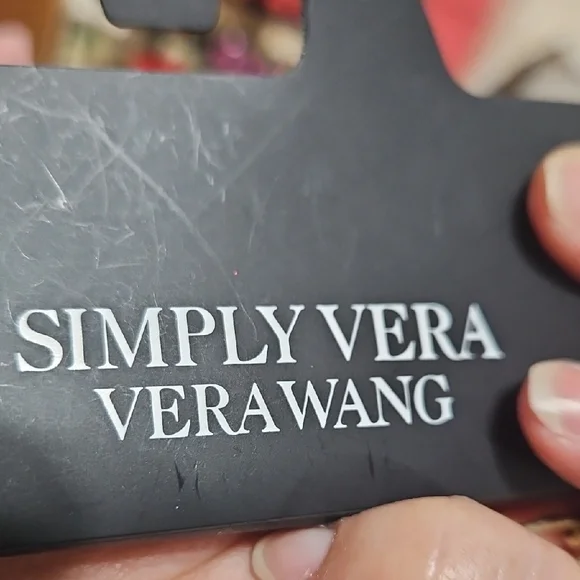 Vera Wang Gold-tine Multi-Strand Necklace with Lavender and Champagne GlassBeads - Picture 3 of 11